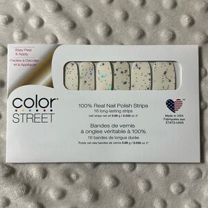 Color Street White Nail Strips Lucky Stars
